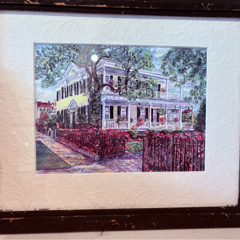 Charleston, SC Governors  House “99” Colonial House Painting Art Deborah Reeves